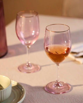 Blush Wine Glasses - Set of 2 - 350mlmodern kitchen decor ,kitchen dinner set ,dinnerware 