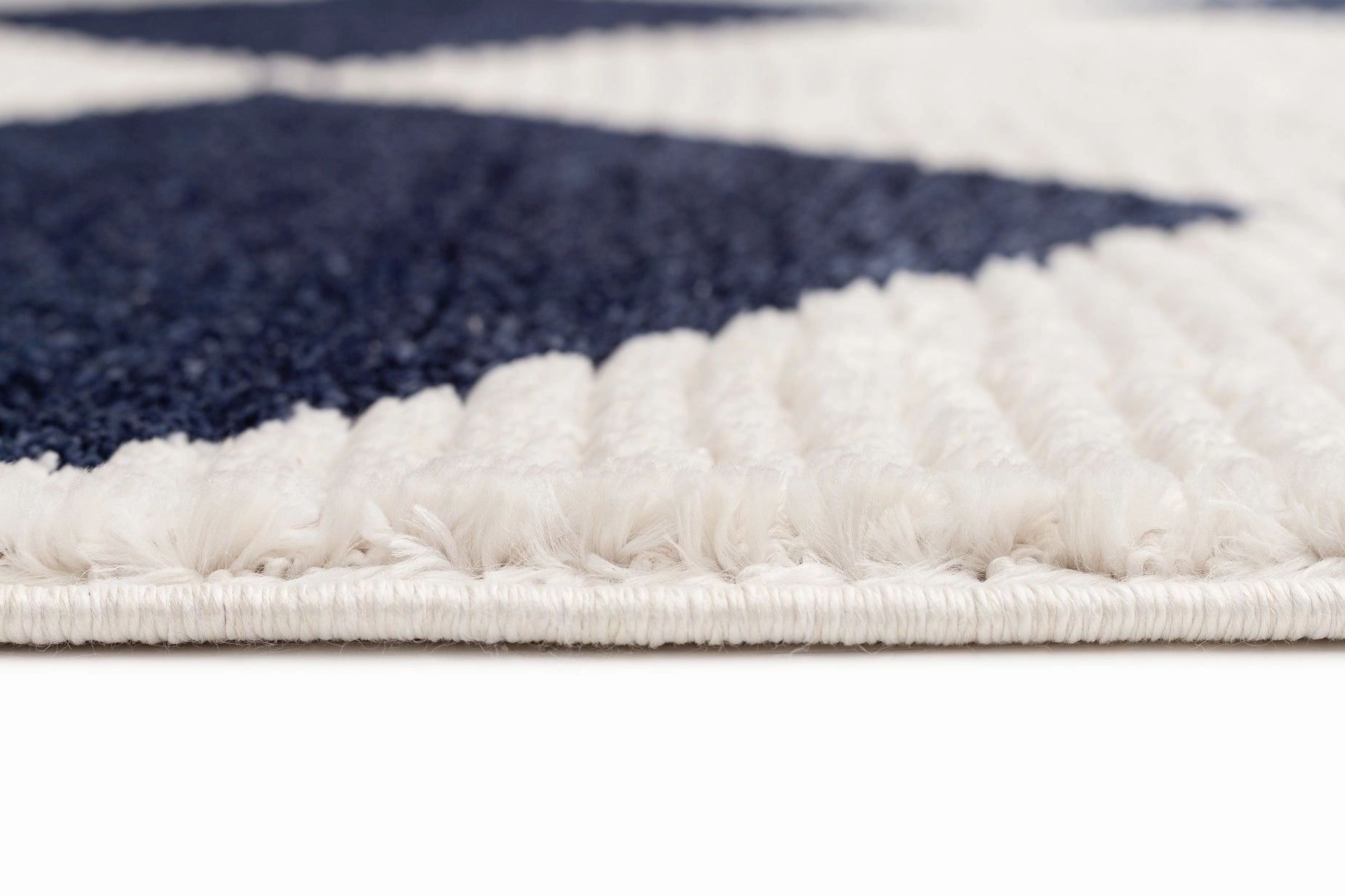 Blythe Ivory and Blue Checkered Rug *NO RETURNS UNLESS FAULTY