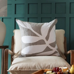 Bodhi Embroidered Feather Cushion Steelhome decor ,wall decor 