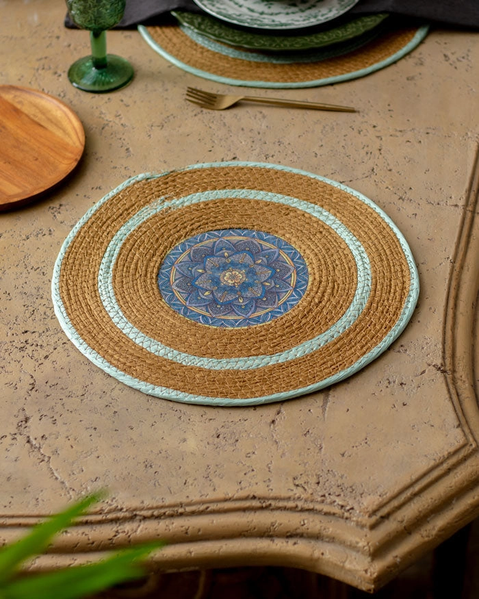 Bohemian Mandala Placemat - Driftwoodmodern kitchen decor ,kitchen dinner set ,dinnerware 