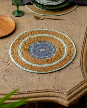 Bohemian Mandala Placemat - Driftwoodmodern kitchen decor ,kitchen dinner set ,dinnerware 