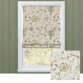 Boronia Printed Cotton Made to Measure Roman Blinds Coral/Cloudbedding sets ,throw blankets 