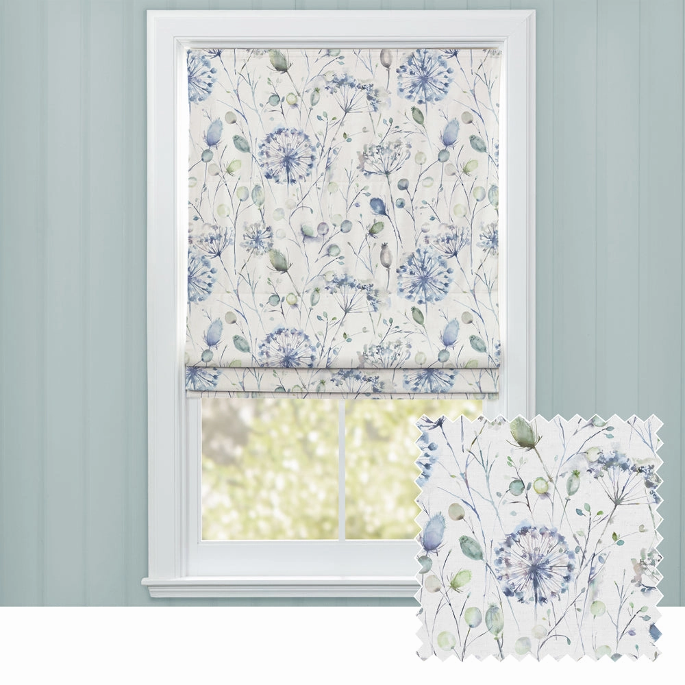 Boronia Printed Cotton Made to Measure Roman Blinds Crocus/Creamhome decor ,wall decor 