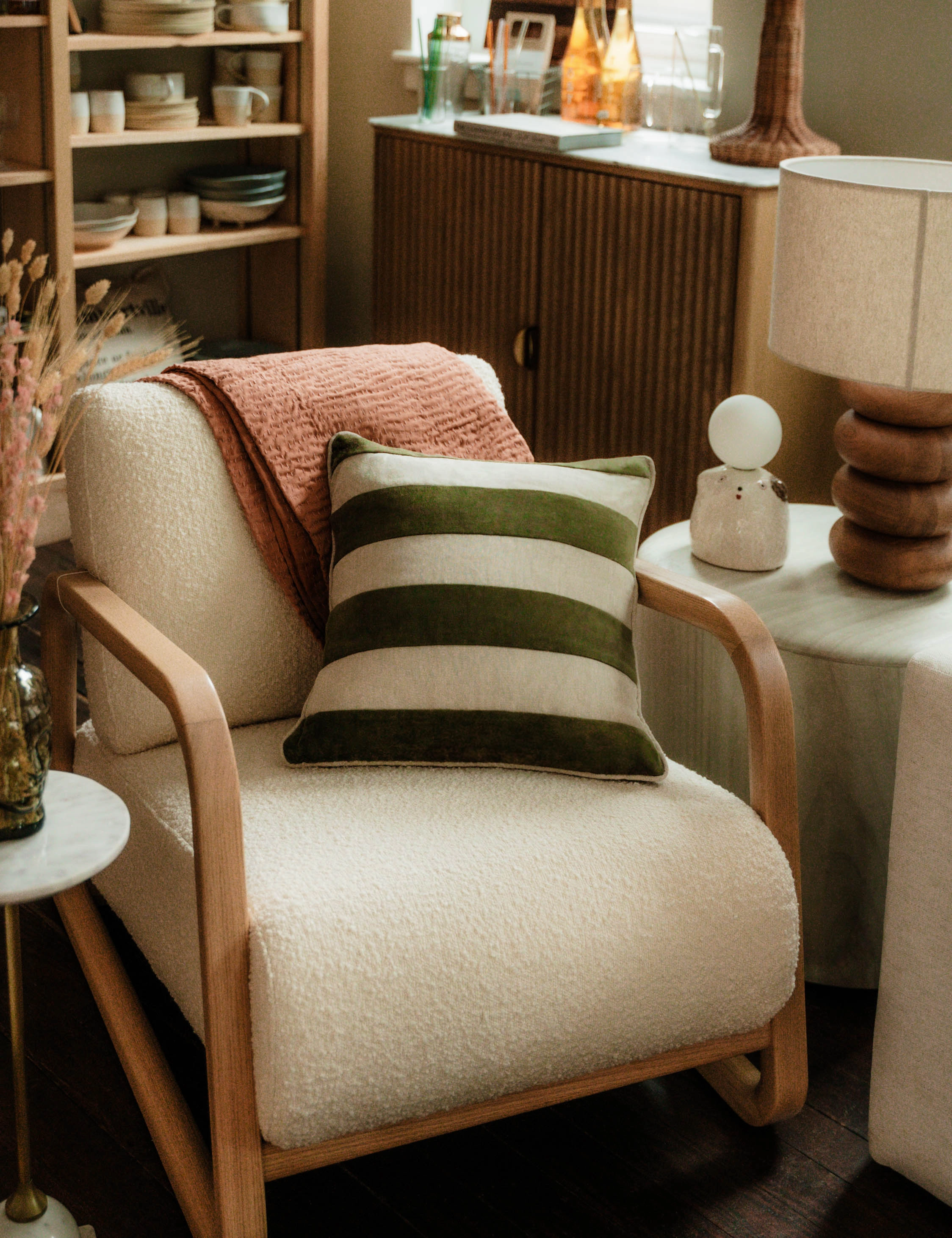 Borroto Velvet Stripe Pillow
