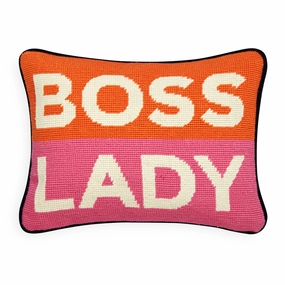 Boss Lady Needlepoint Pillowbedding sets ,throw blankets 