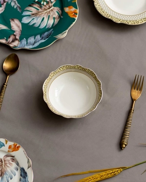 Botanical Delight Katori - Singlemodern kitchen decor ,kitchen dinner set ,dinnerware 