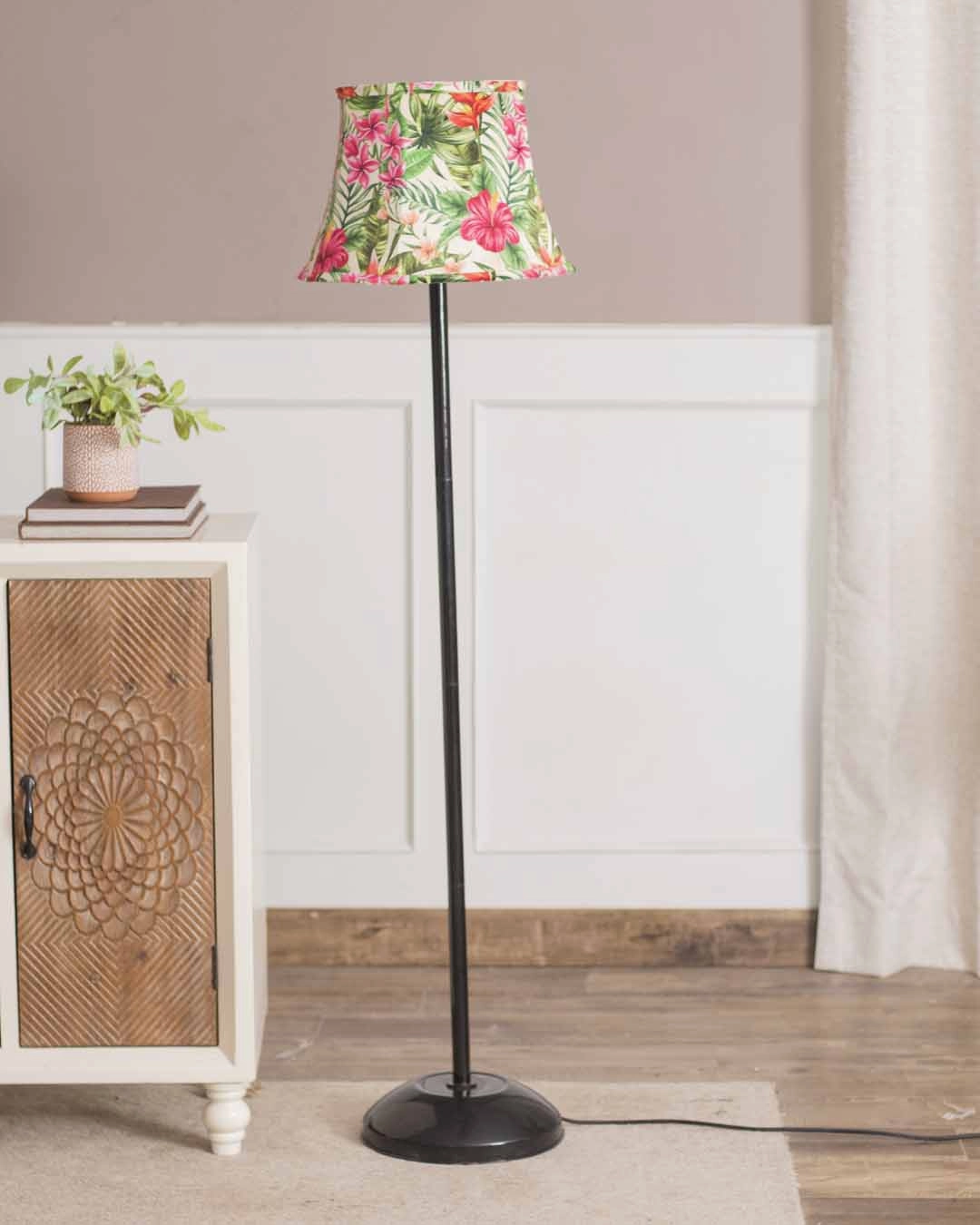 Botanical Printed Cotton Empire Lamp Shade - Small