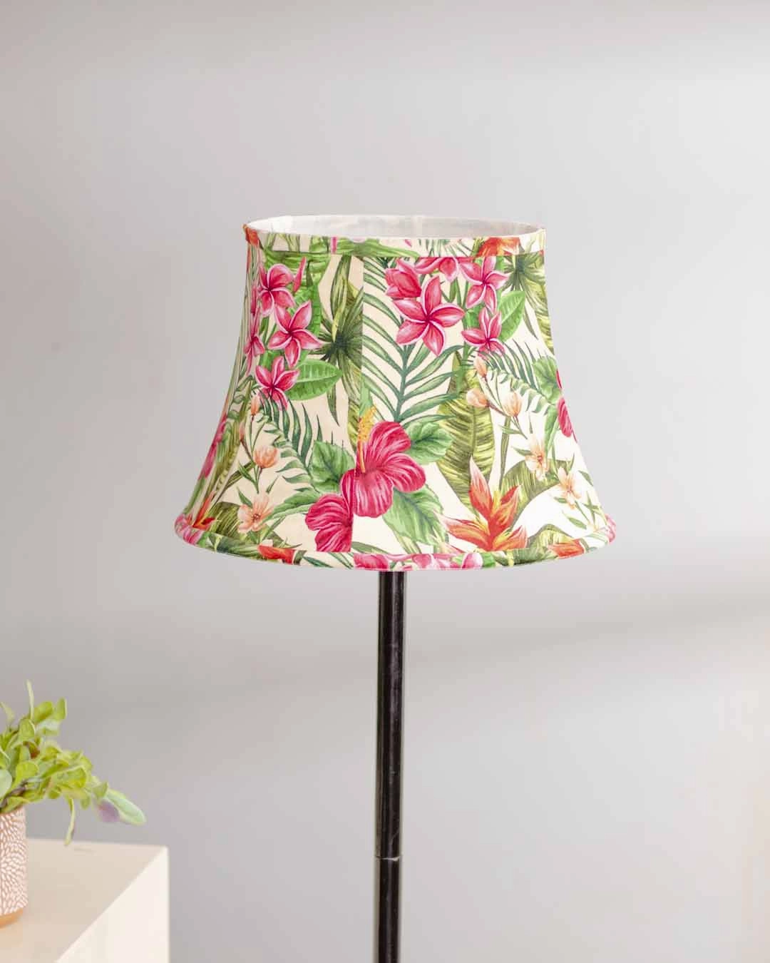 Botanical Printed Cotton Empire Lamp Shade - Small
