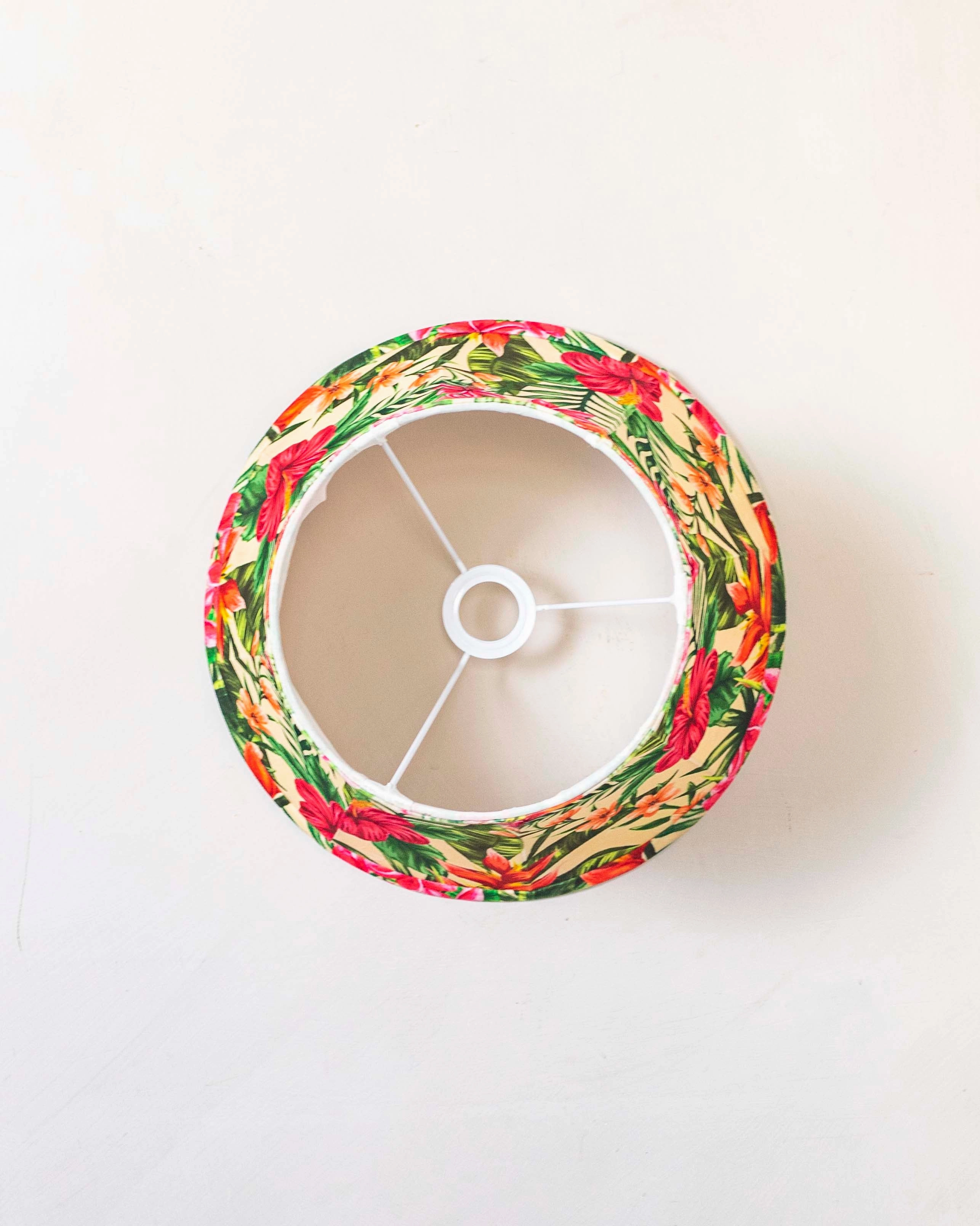 Botanical Printed Cotton Empire Lamp Shade - Small