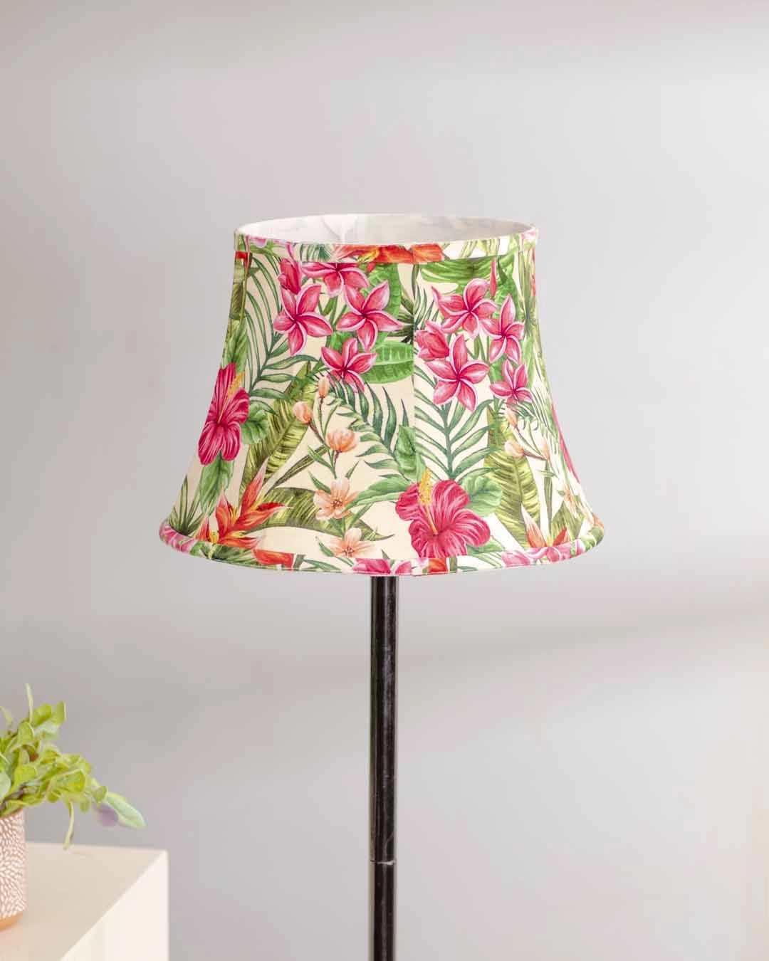 Botanical Printed Cotton Empire Lamp Shade - Small