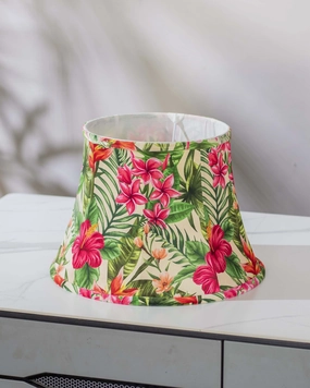 Botanical Printed Cotton Empire Lamp Shade - Smallmodern wall lamp,smart wall lamp
