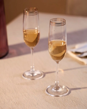 Bottega Champagne Flutes - Set of 2 - 150mlmodern kitchen decor ,kitchen dinner set ,dinnerware 