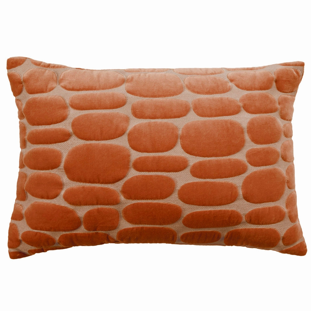 Boulder Embroidered Feather Cushion Sunset