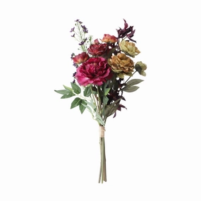 Bouquet Peony Leaf Mix Purplehome decor ,wall decor 