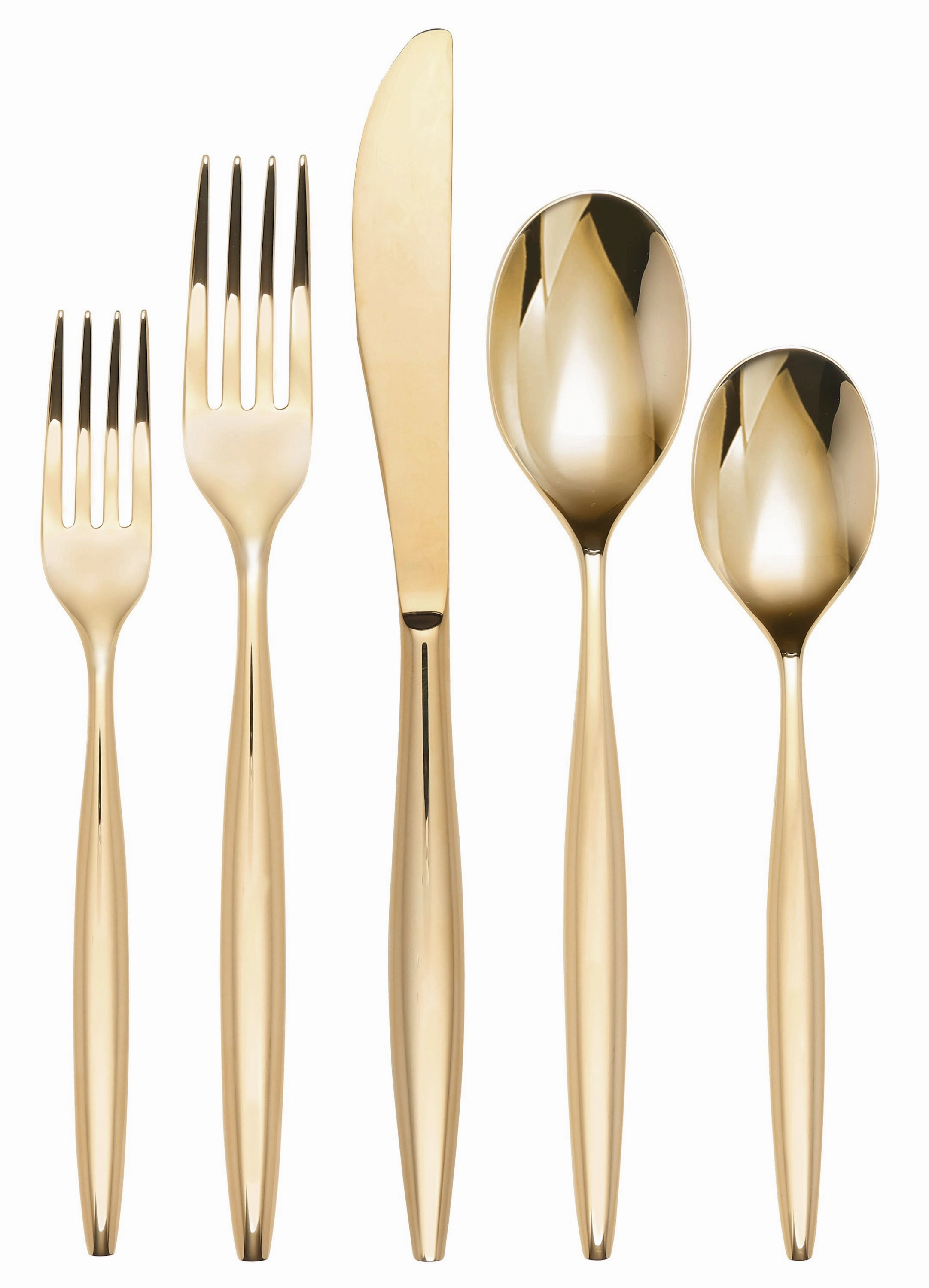 Braga Gold Mirror 20 Piece Flatware Seteco-friendly bamboo fiber tableware set 