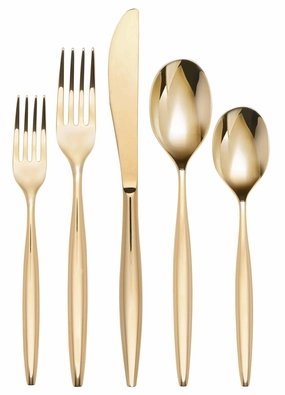 Braga Gold Mirror 20 Piece Flatware Seteco-friendly bamboo fiber tableware set 