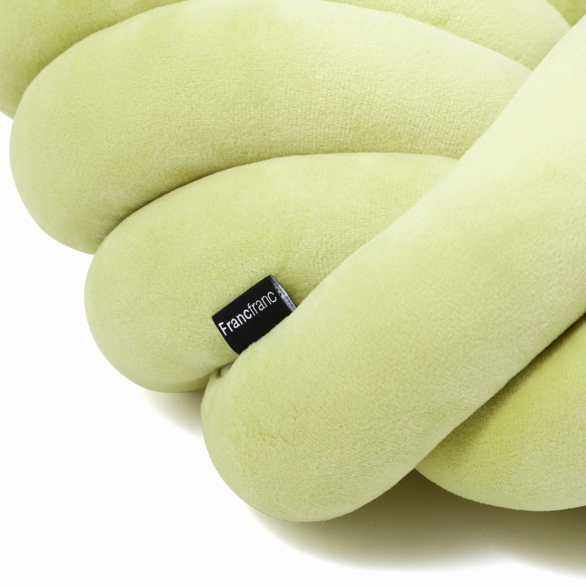 Braid Cushion Twist Light Green