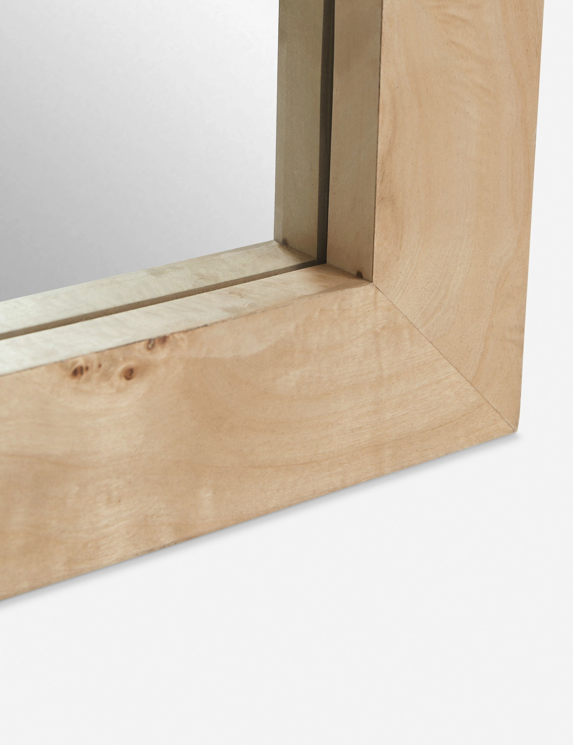 Bree Burl Wood Floor Mirror