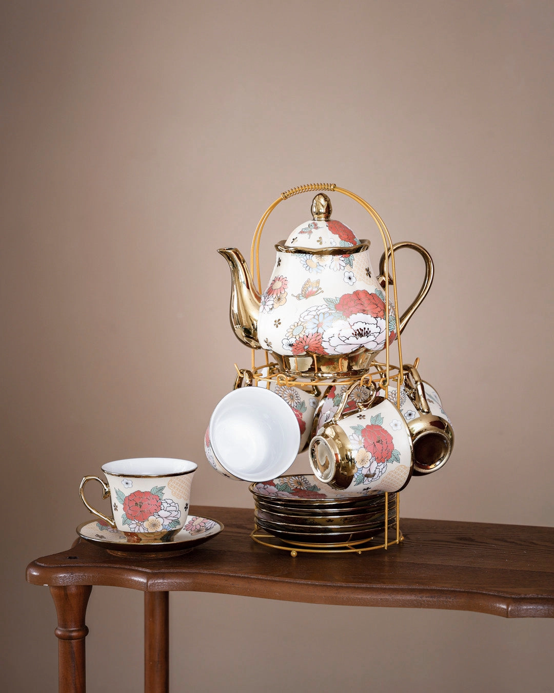 Briony 14-Piece Tea Set with Stand