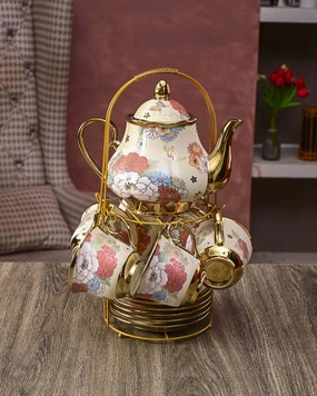 Briony 14-Piece Tea Set with Standmodern kitchen decor ,kitchen dinner set ,dinnerware 