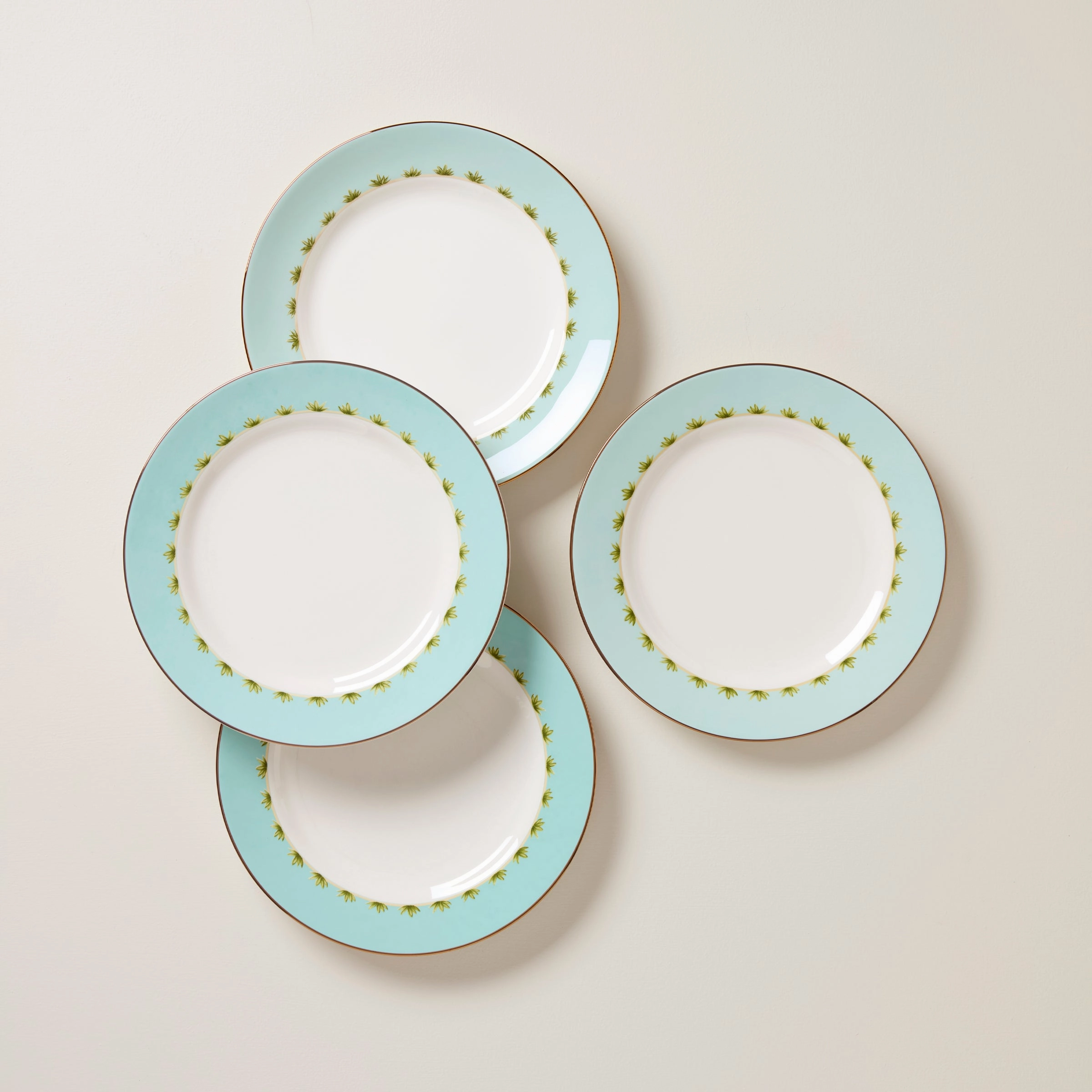 British Colonial Tradewind Dinner Plates - Set of 4modern kitchen decor ,kitchen dinner set ,dinnerware 