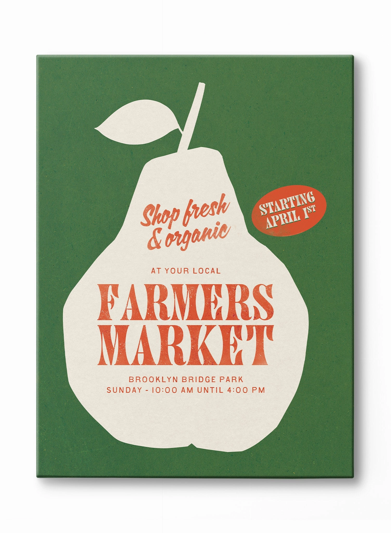 Bronx Farmers Market, Canvasindoor decorative canvas print