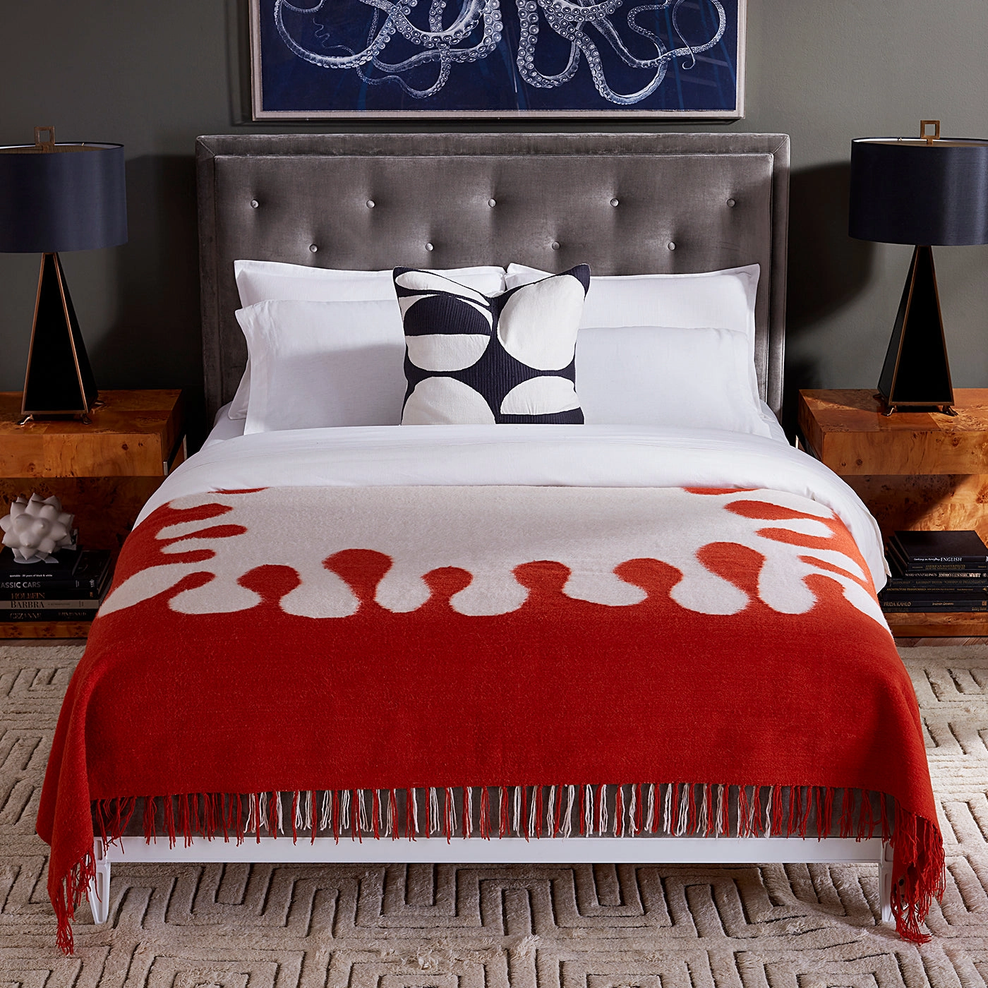 Brushed Alpaca Amoeba Coverlet