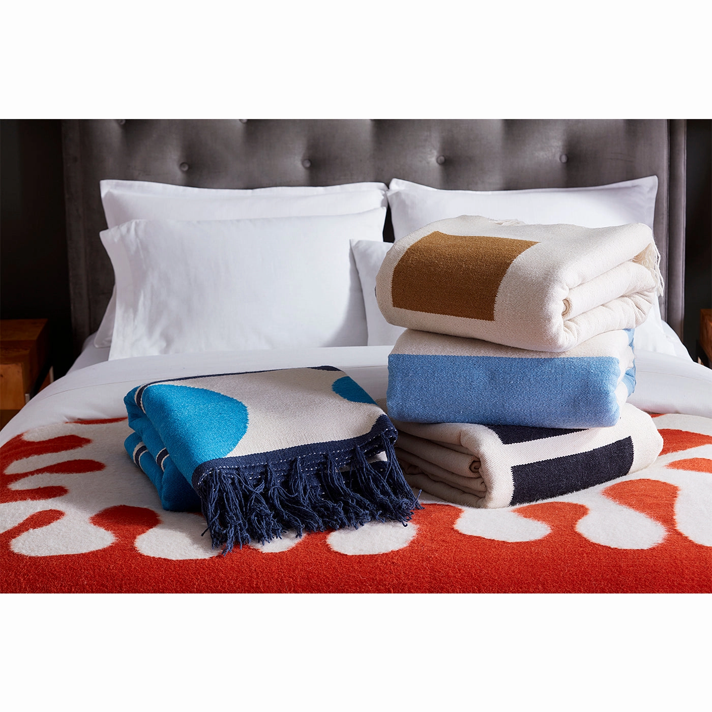 Brushed Alpaca Op Art Coverlet