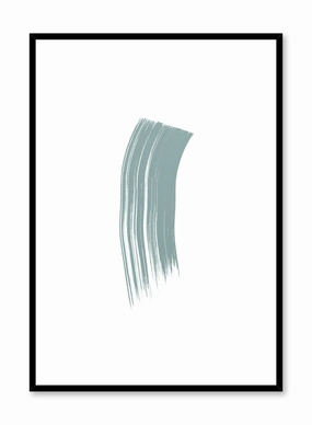 Brushstroke in Mint, Posterpop culture themed posters