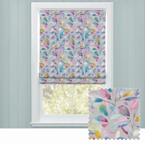 Brympton Printed Cotton Made to Measure Roman Blinds Stonebedding sets ,throw blankets 