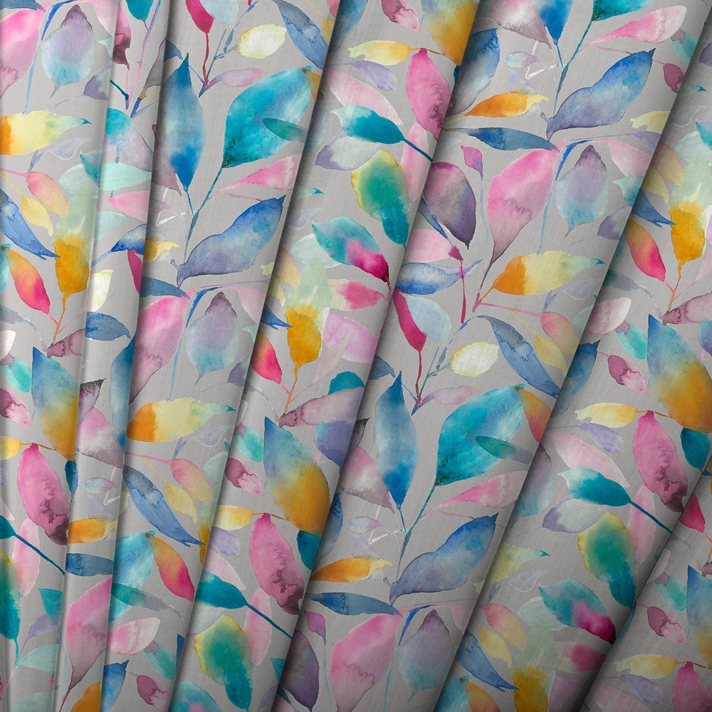 Brympton Printed Cotton Made to Measure Roman Blinds Stone