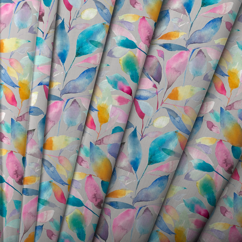 Brympton Printed Made to Measure Curtains Stone
