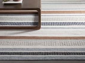 Brynn Rug in Denimmodern color block patchwork rug