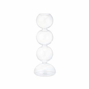 Bubble Glass Flower Vase Small Clearnordic minimalist vase