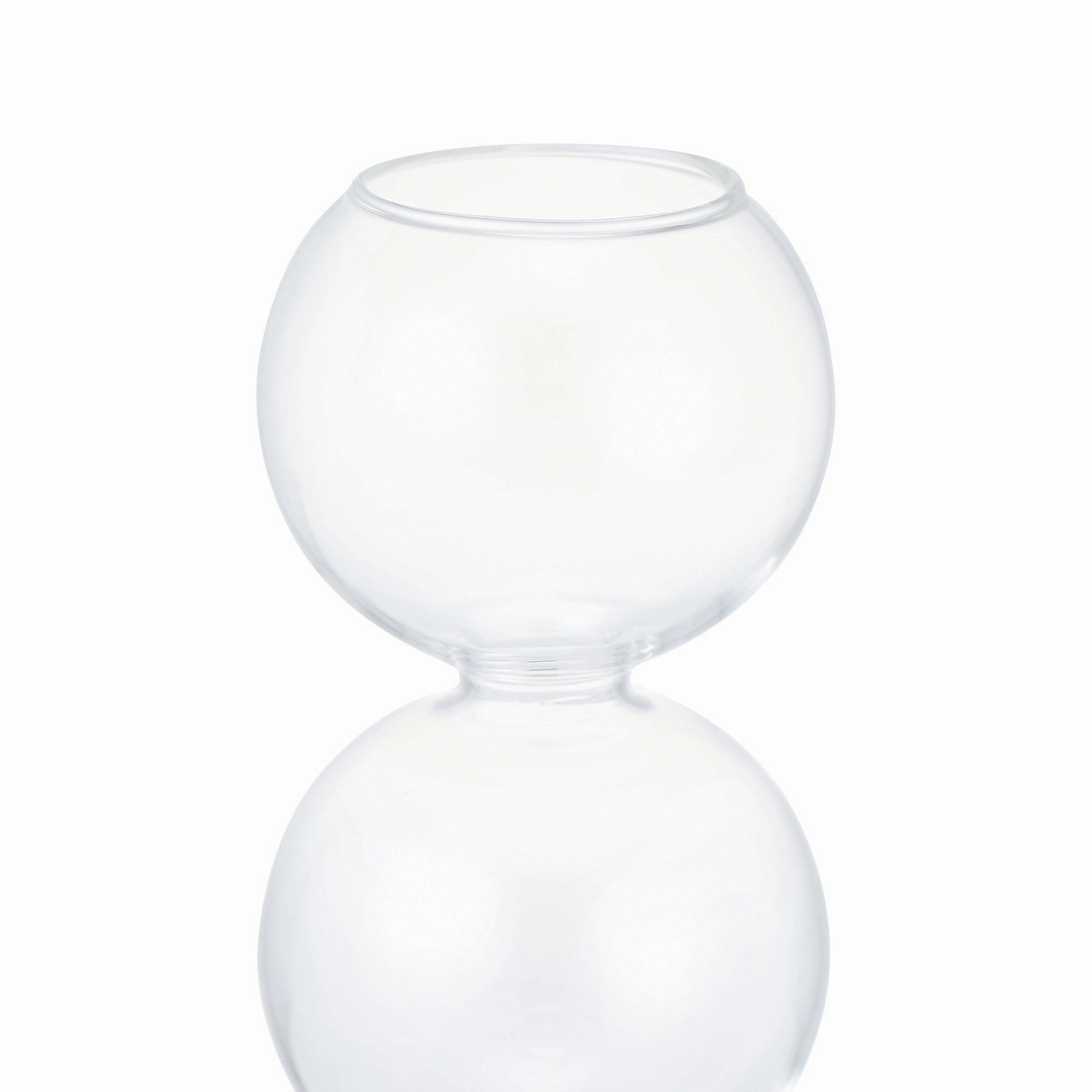 Bubble Glass Flower Vase Small Clear