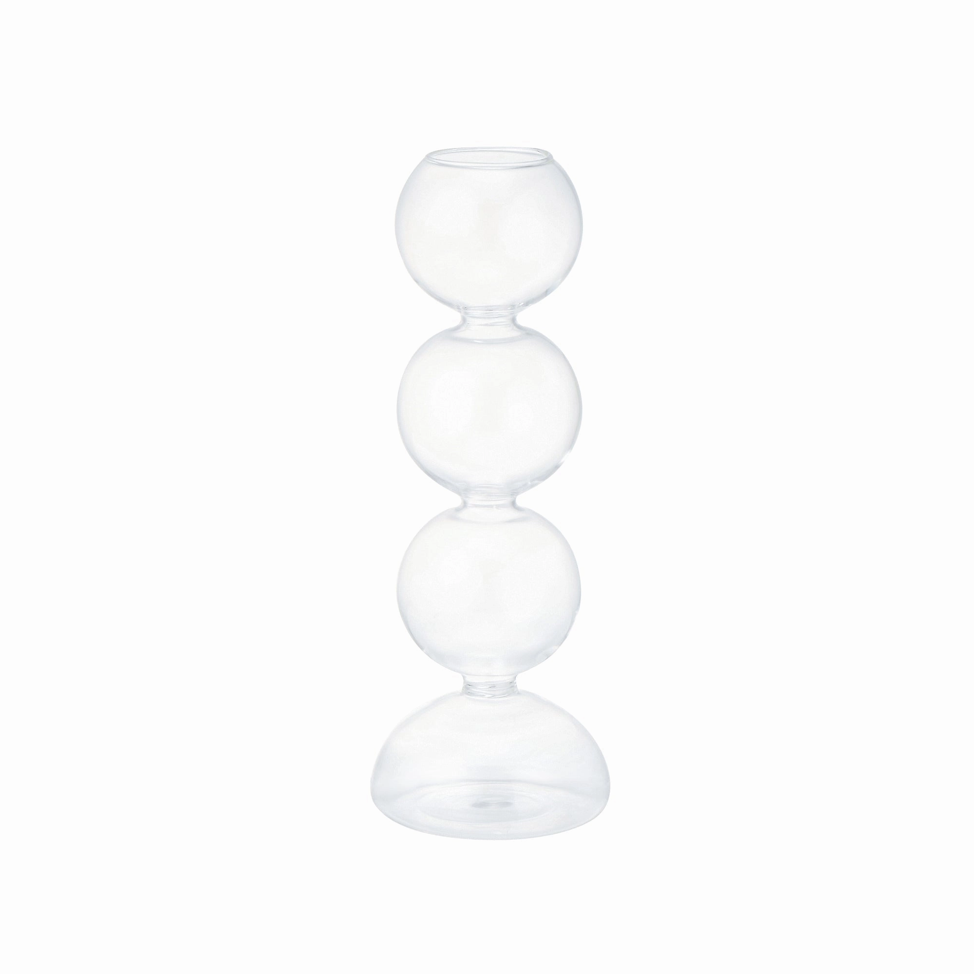 Bubble Glass Flower Vase Small Clearnordic minimalist vase