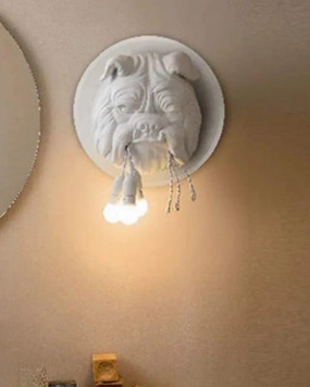 Bull Dog Wall Sculpture Lightmodern wall lamp,smart wall lamp