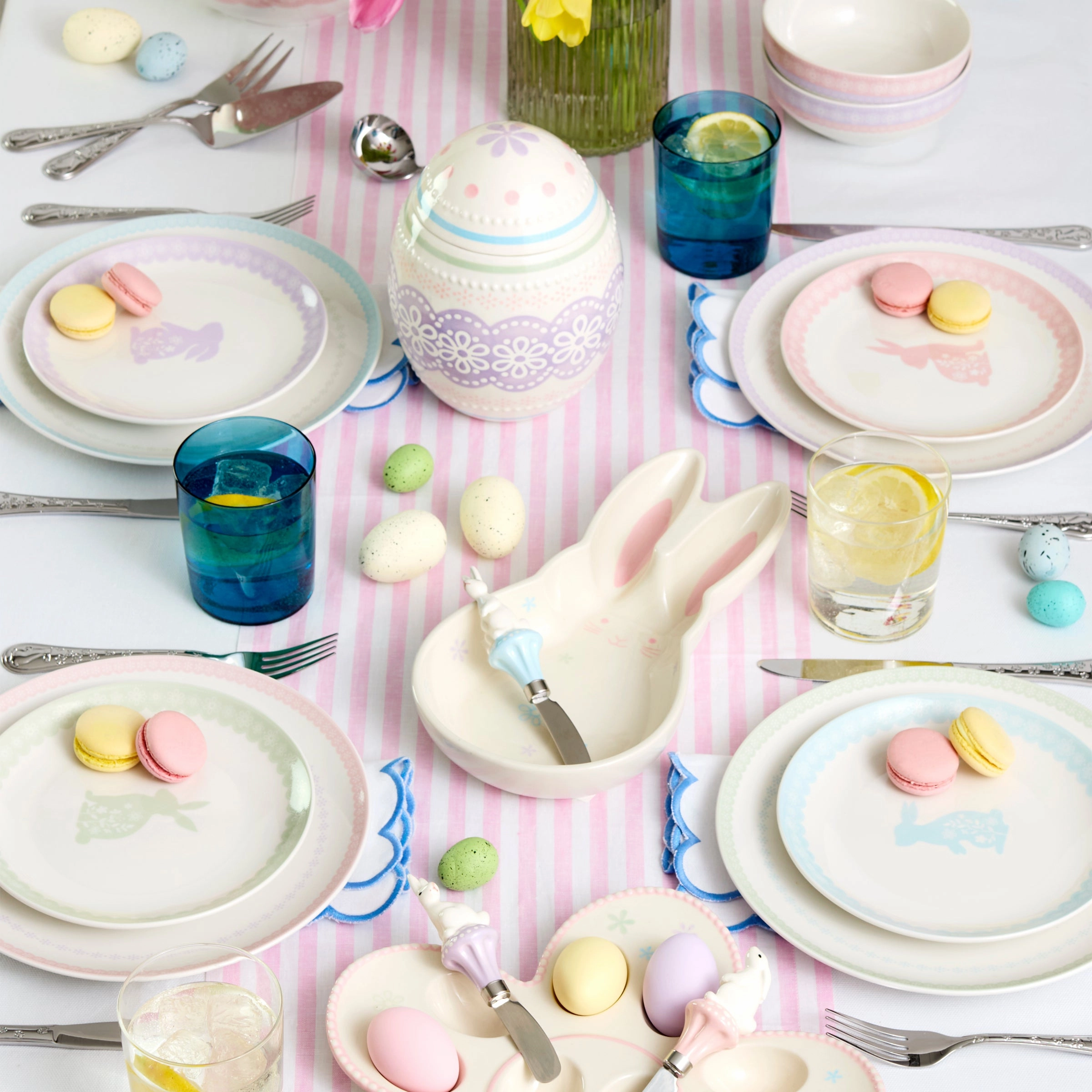 Bunny Hop Accent Plates - Set of 4