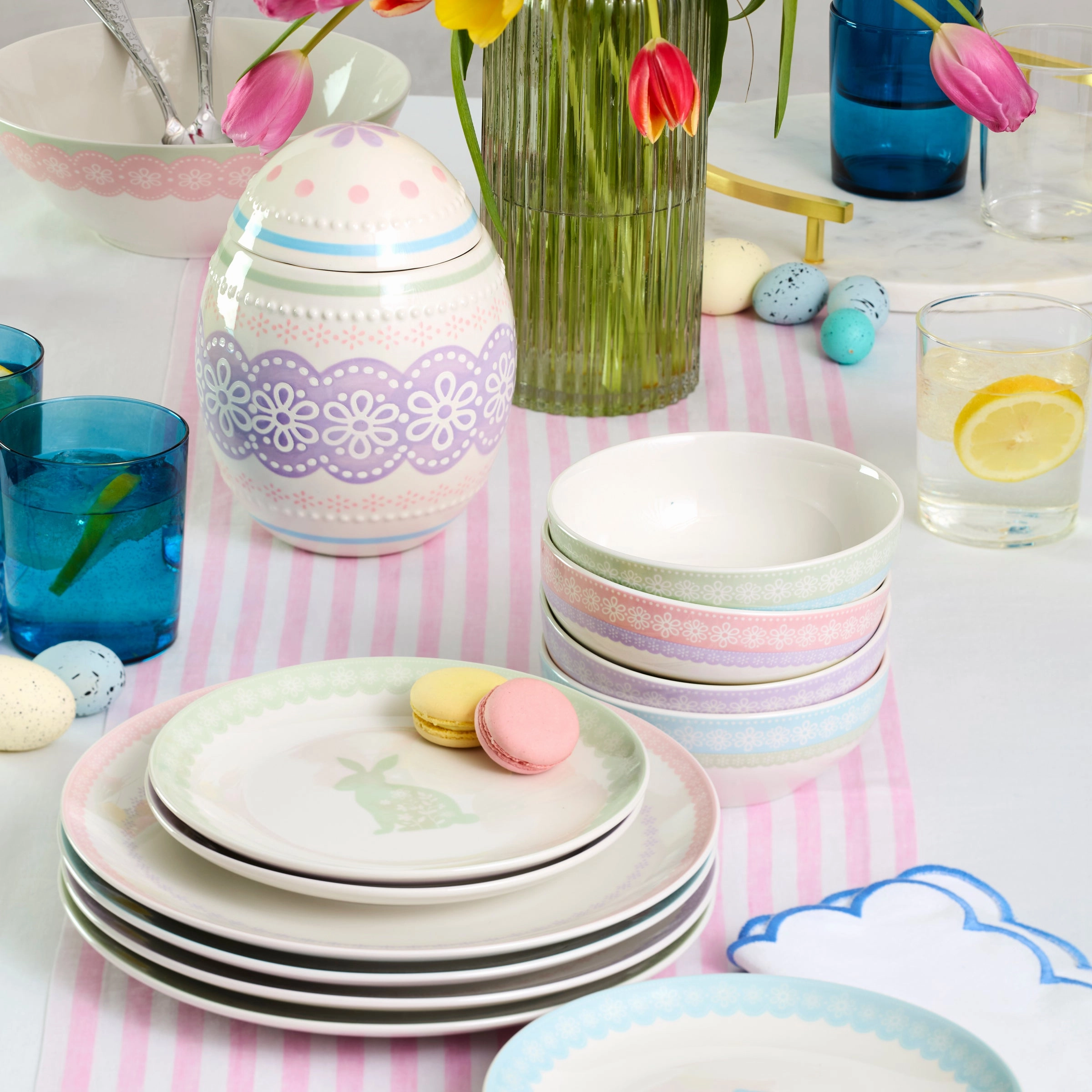 Bunny Hop Accent Plates - Set of 4