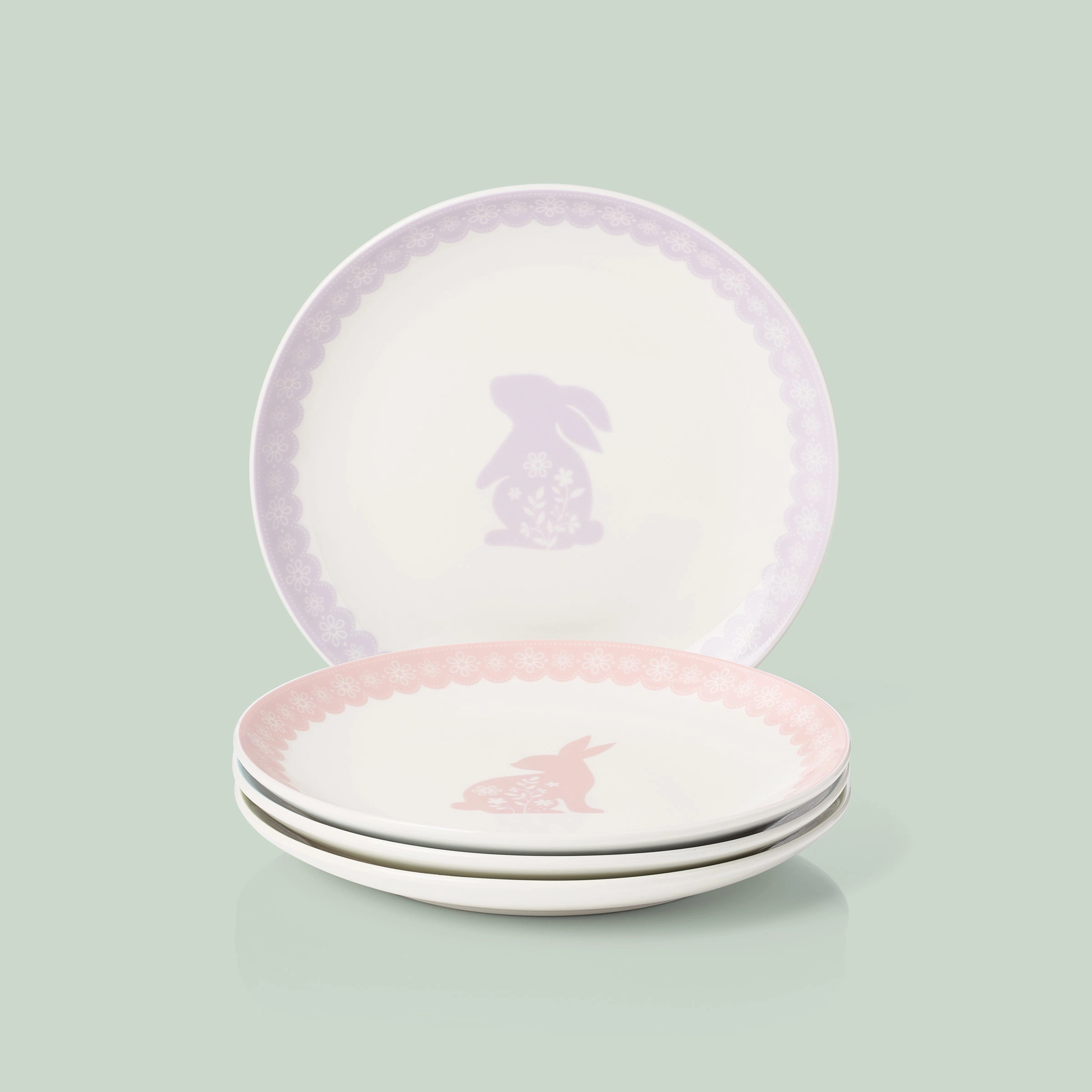 Bunny Hop Accent Plates - Set of 4