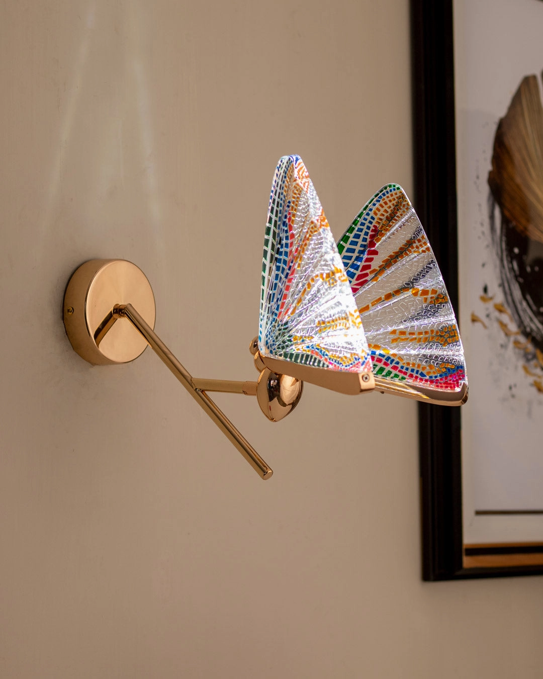 Butterfly Glass Wall Lightmodern wall lamp,smart wall lamp