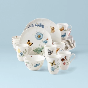 Butterfly Meadow 24-Piece Dinnerware Setmodern kitchen decor ,kitchen dinner set ,dinnerware 