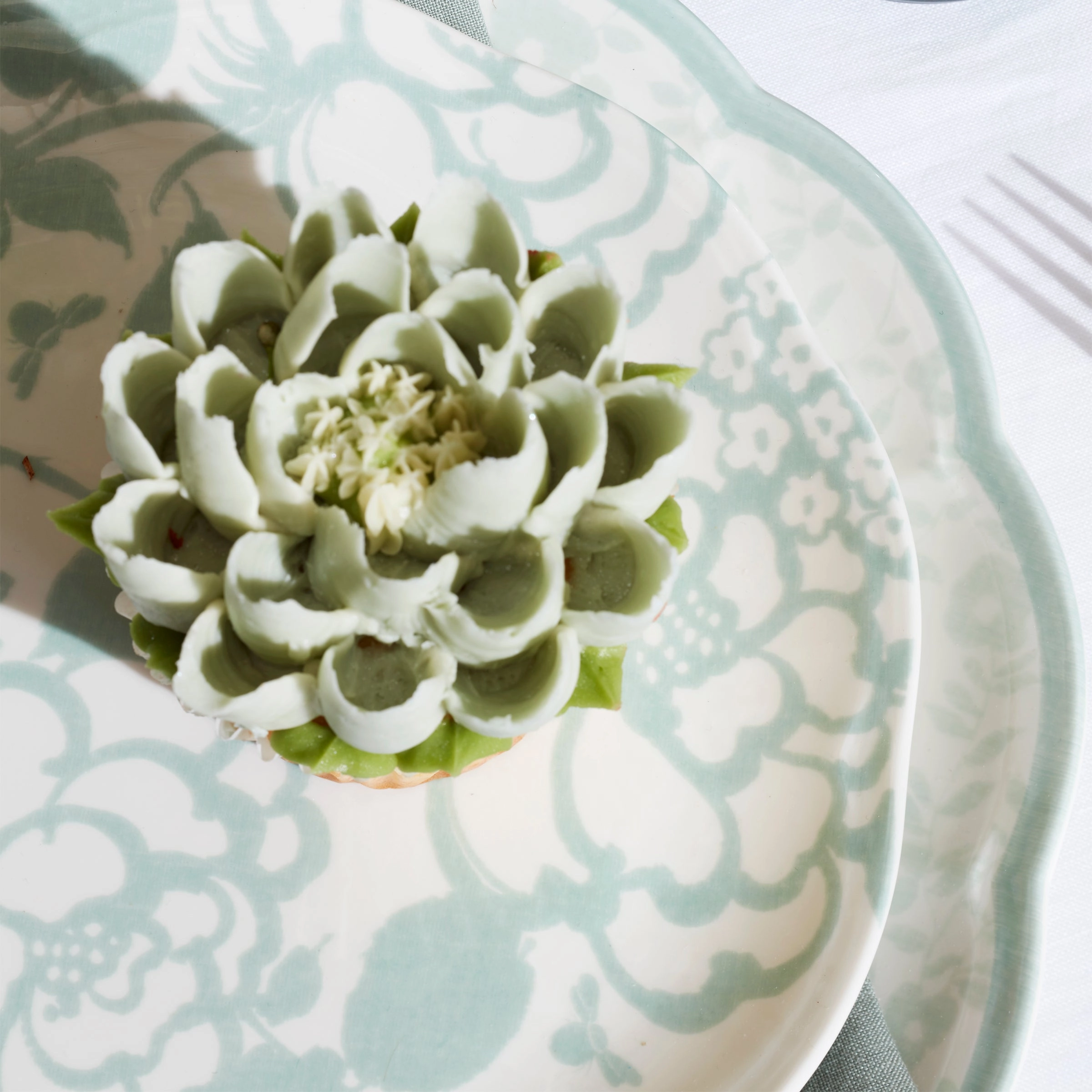 Butterfly Meadow Cottage Sage 12-Piece Dinnerware Set
