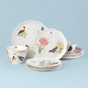 Butterfly Meadow Flutter 12-Piece Dinnerware Setmodern kitchen decor ,kitchen dinner set ,dinnerware 