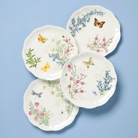 Butterfly Meadow Herbs Dinner Plates - Set of 4modern kitchen decor ,kitchen dinner set ,dinnerware 