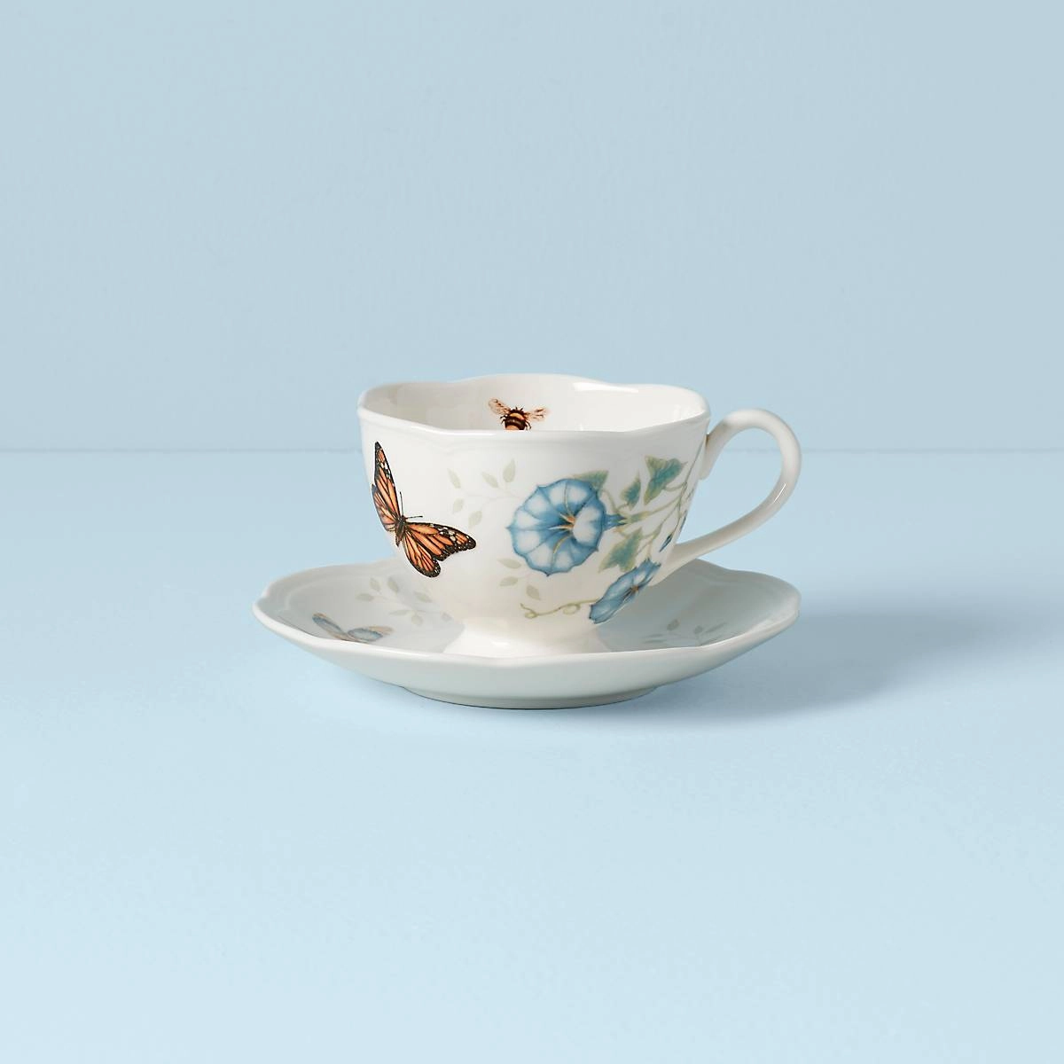 Butterfly Meadow Monarch Cup & Saucermodern kitchen decor ,kitchen dinner set ,dinnerware 