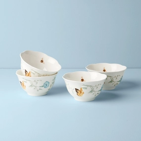 Butterfly Meadow Rice Bowls - Set of 4modern kitchen decor ,kitchen dinner set ,dinnerware 