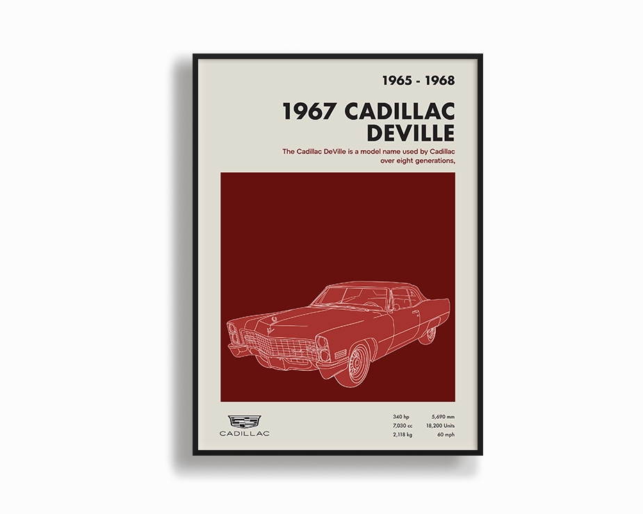 Cadillac Deville 01nordic style wall decor