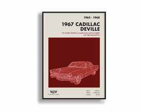 Cadillac Deville 01nordic style wall decor