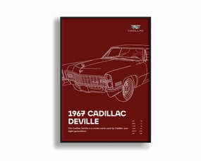 Cadillac Deville 02 Burgundymodern abstract painting decor